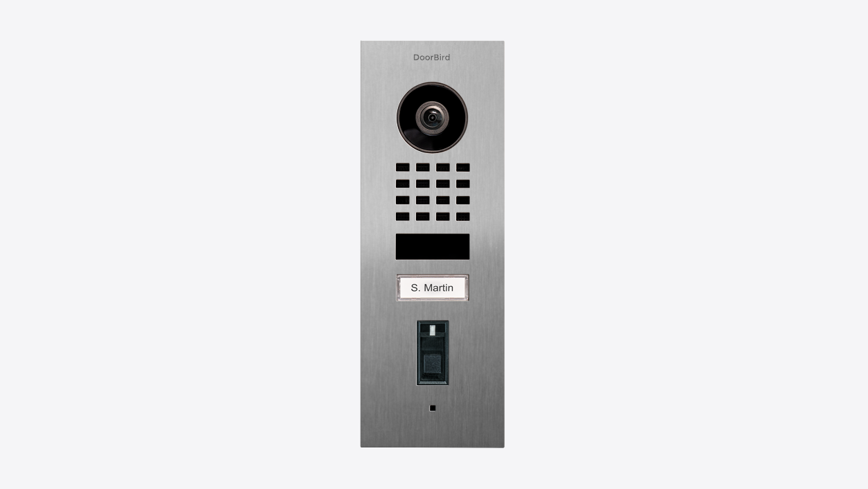 Doorbird D1101FV Fingerprint 50 Unterputz IP Video Türsprechanlage Videoklingel