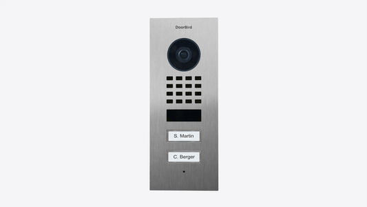 Doorbird D1102V Unterputz IP Video Türsprechanlage Videoklingel 2 Taster